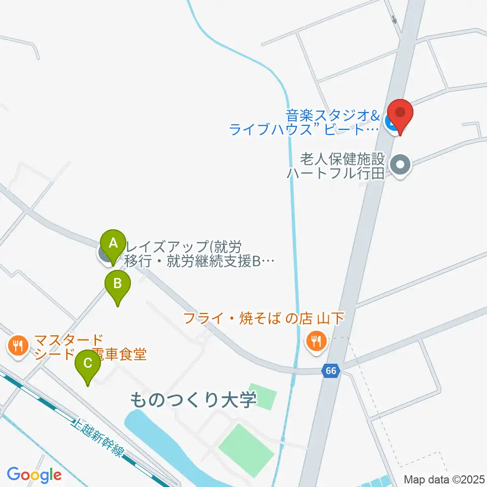 ビートハウス1193周辺の駐車場・コインパーキング一覧地図