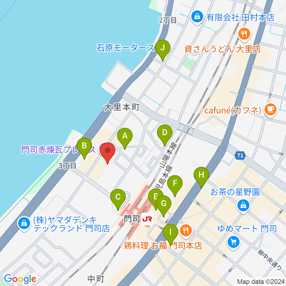 BRICK HALL周辺の駐車場・コインパーキング一覧地図