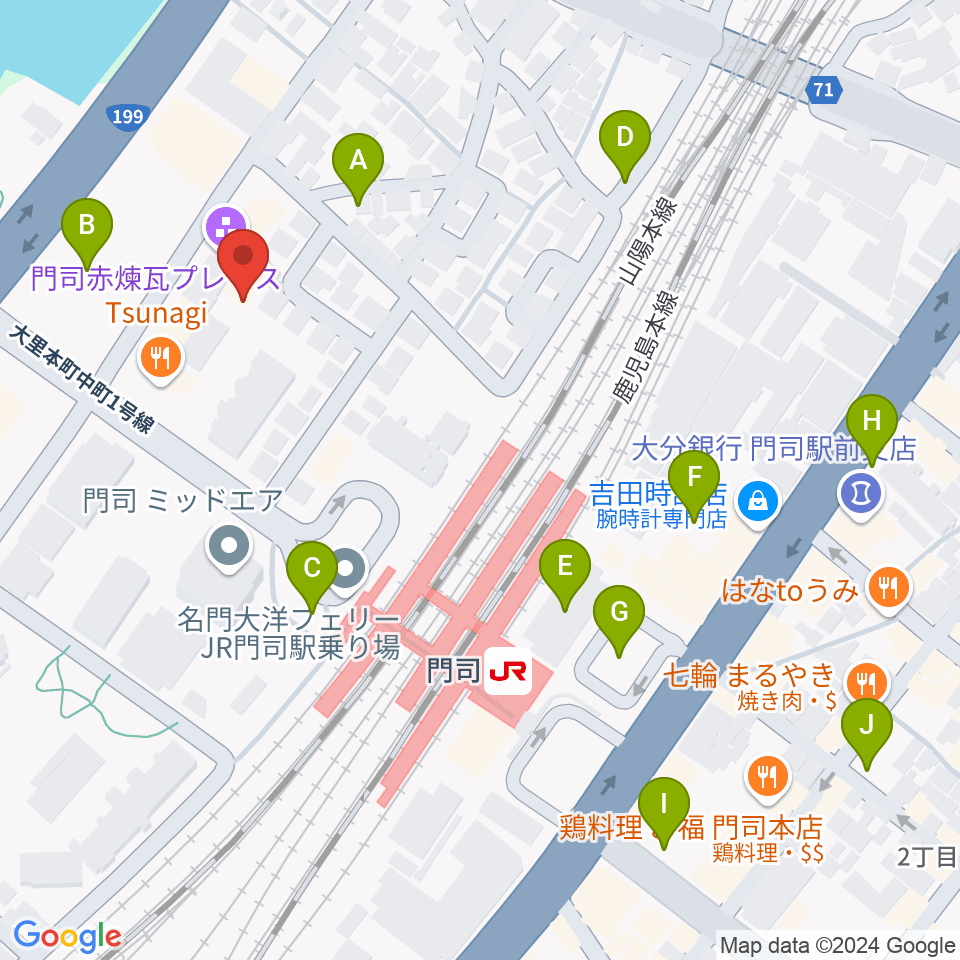 BRICK HALL周辺の駐車場・コインパーキング一覧地図