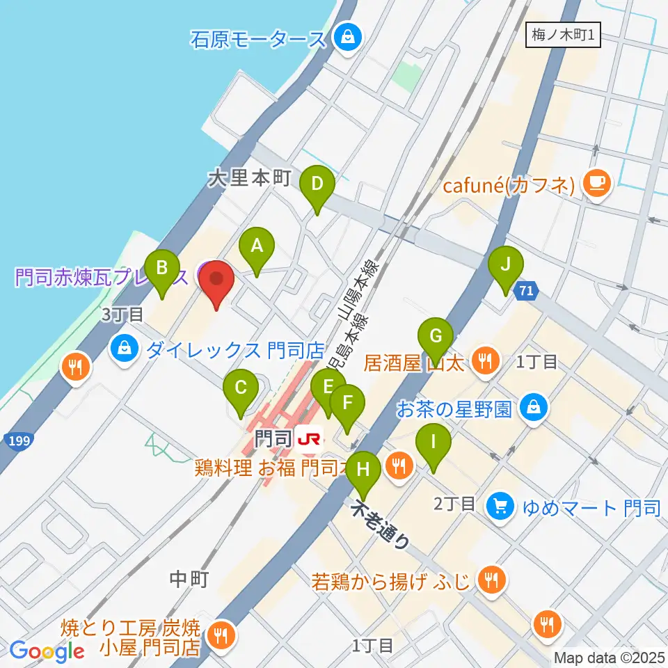 BRICK HALL周辺の駐車場・コインパーキング一覧地図