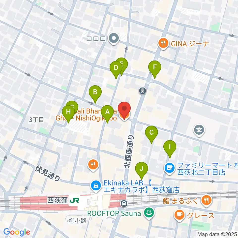 アケタの店周辺の駐車場・コインパーキング一覧地図