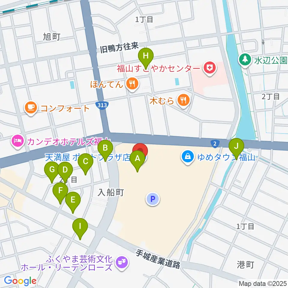 ミュージックパークスガナミ周辺の駐車場・コインパーキング一覧地図