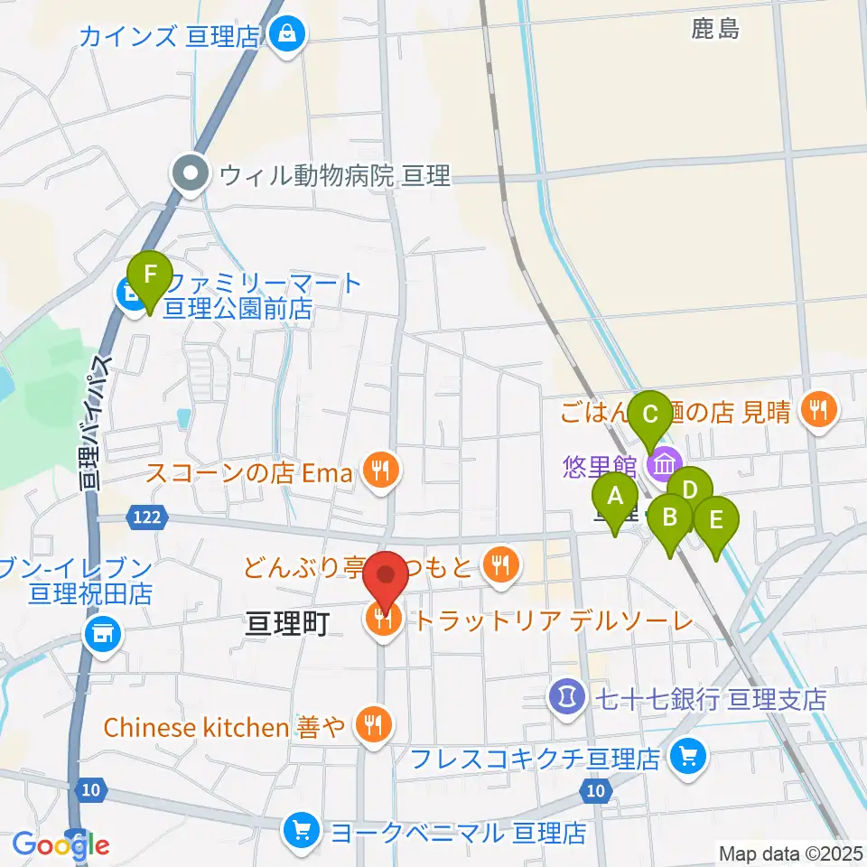 オアシス楽器 亘理店周辺の駐車場・コインパーキング一覧地図