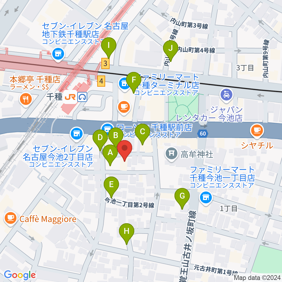 5/R Hall&Gallery周辺の駐車場・コインパーキング一覧地図