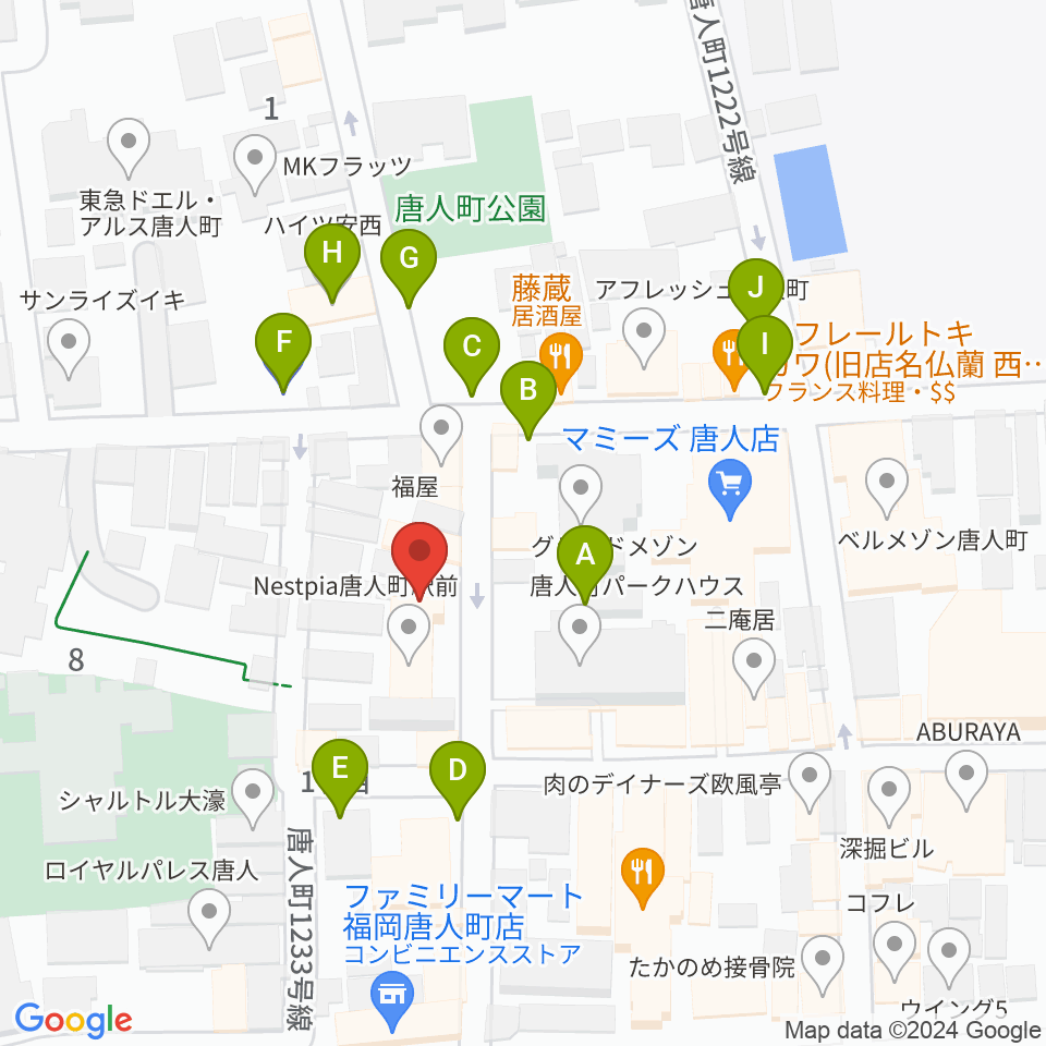 クラングピアノ教室周辺の駐車場・コインパーキング一覧地図