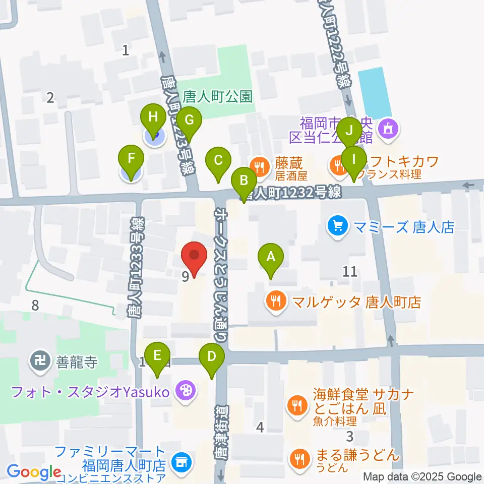 クラングピアノ教室周辺の駐車場・コインパーキング一覧地図