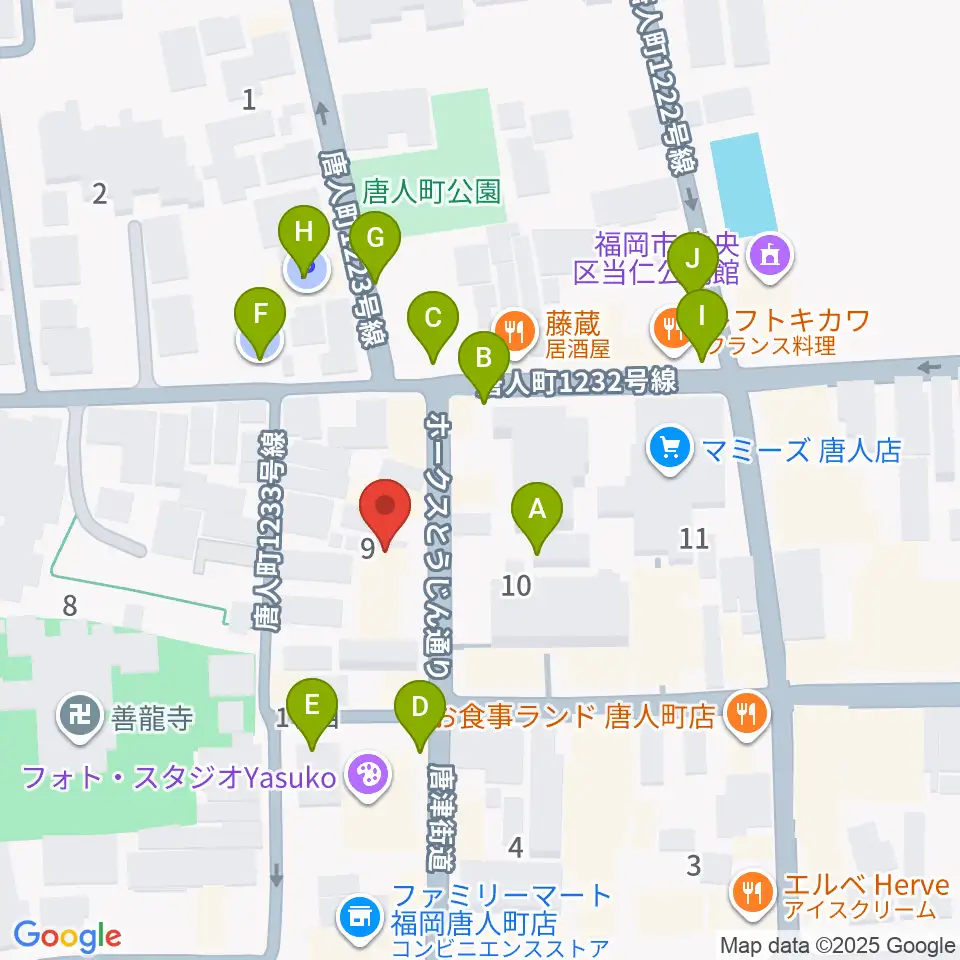 クラングピアノ教室周辺の駐車場・コインパーキング一覧地図