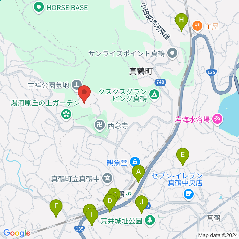 檜チャリティコンサートホール周辺の駐車場・コインパーキング一覧地図