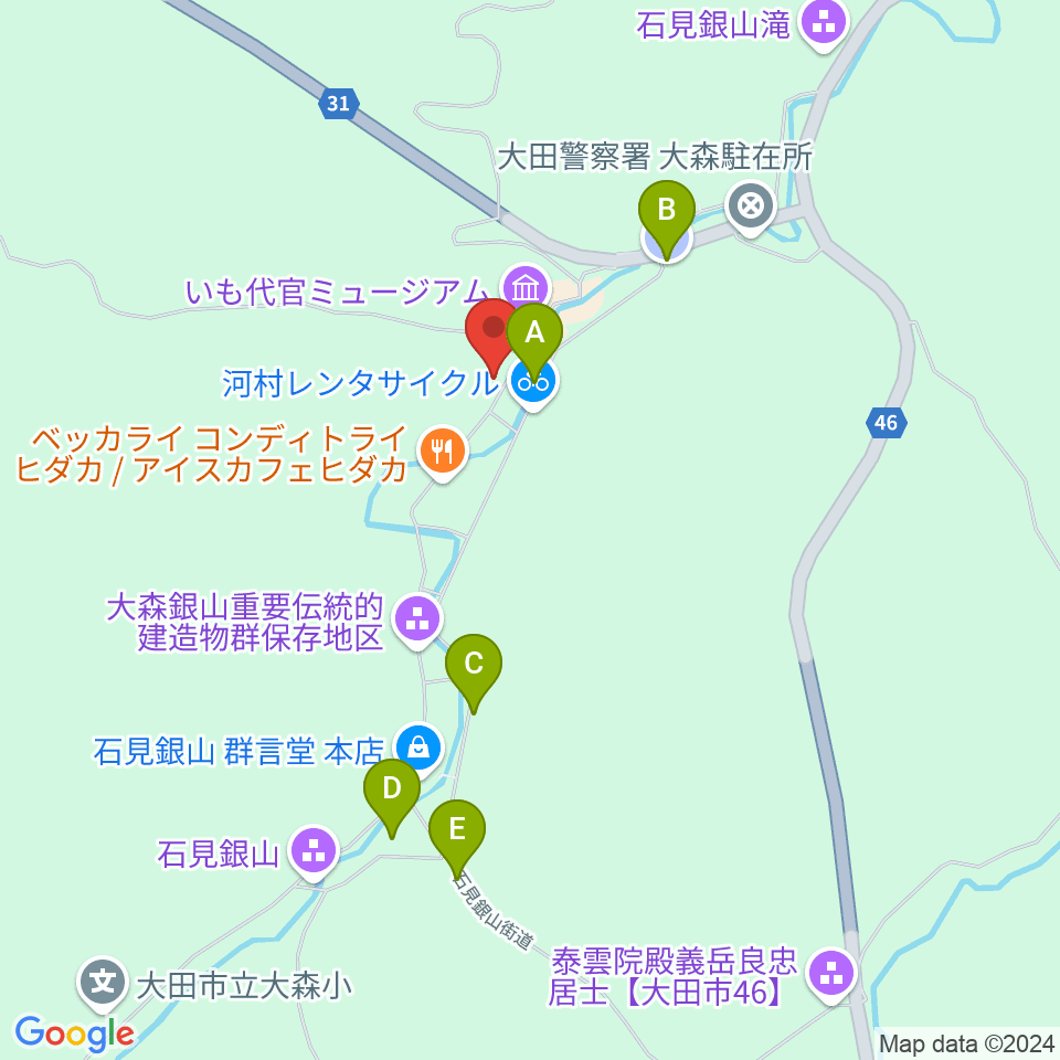 オペラハウス大森座周辺の駐車場・コインパーキング一覧地図