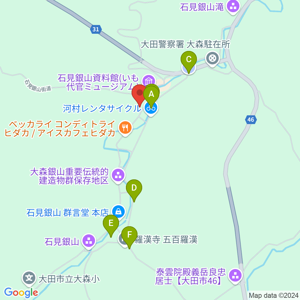 オペラハウス大森座周辺の駐車場・コインパーキング一覧地図