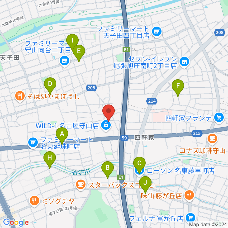 さくらホール周辺の駐車場・コインパーキング一覧地図