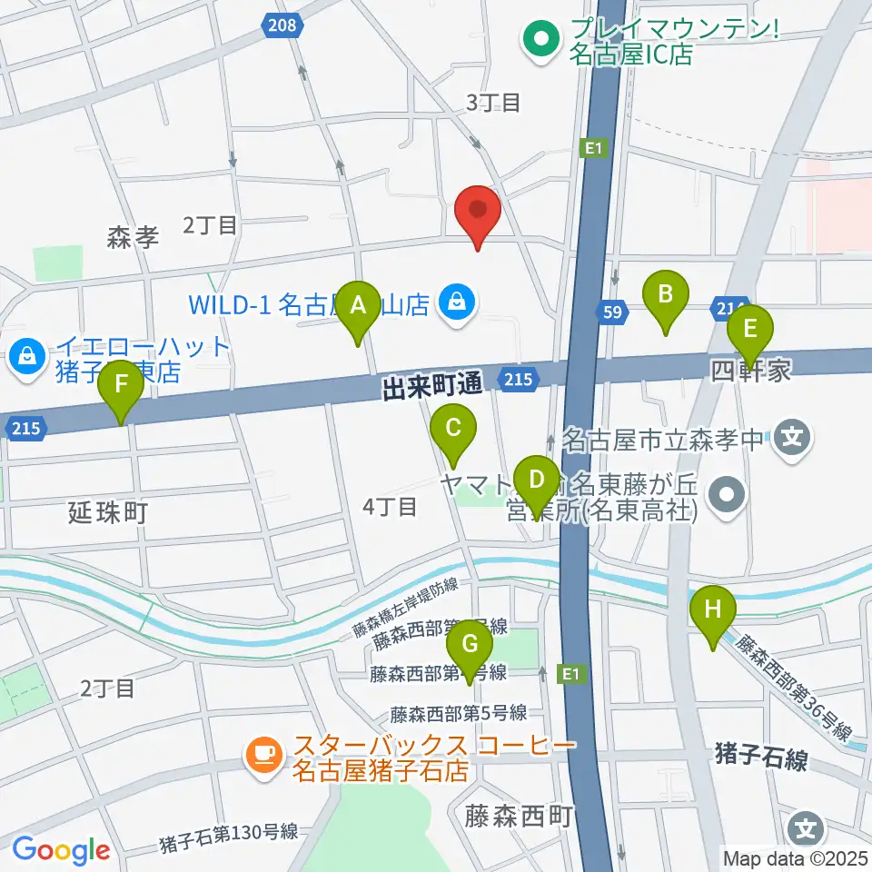 さくらホール周辺の駐車場・コインパーキング一覧地図