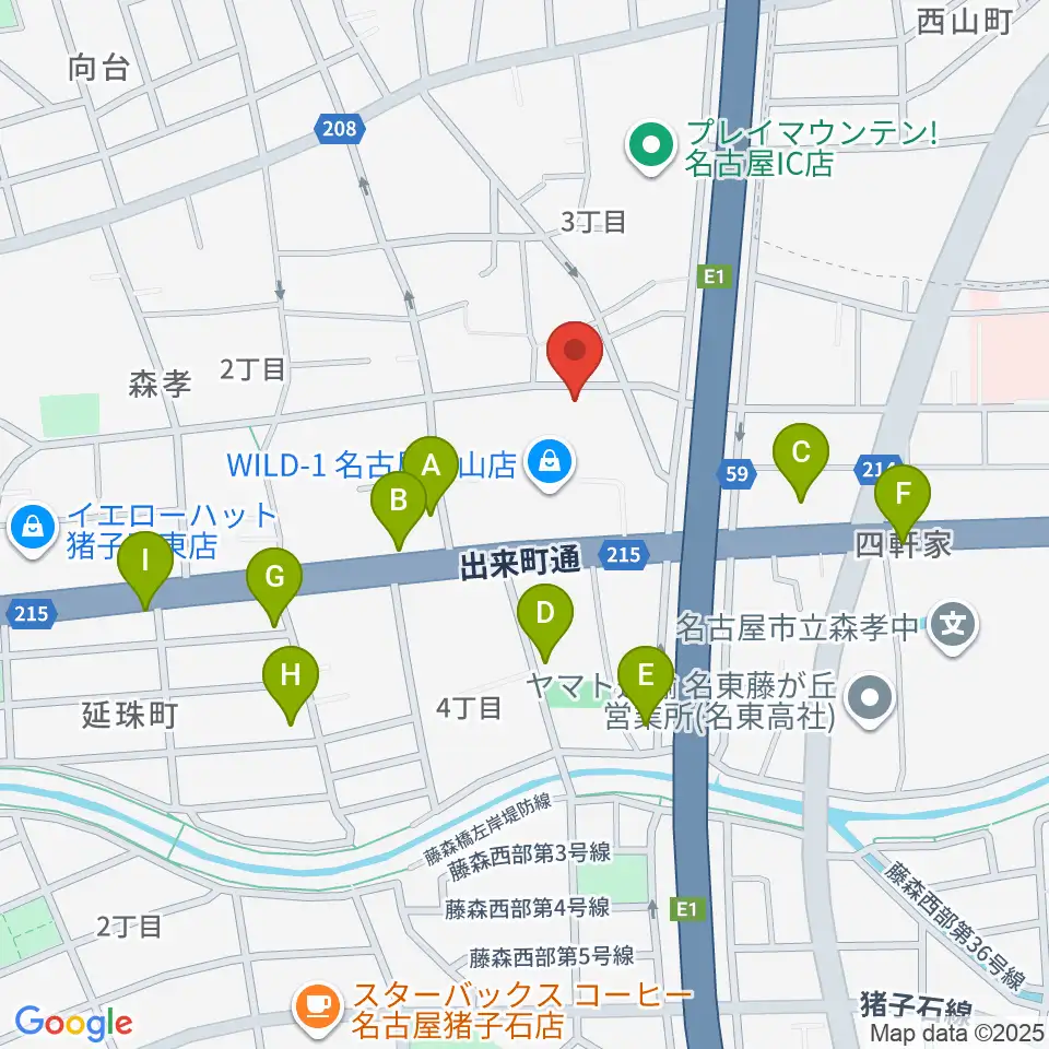 さくらホール周辺の駐車場・コインパーキング一覧地図