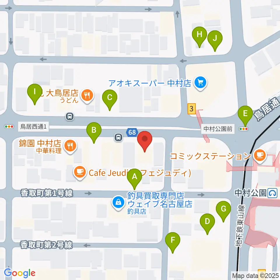 スタジオ・フィオリーレ周辺の駐車場・コインパーキング一覧地図