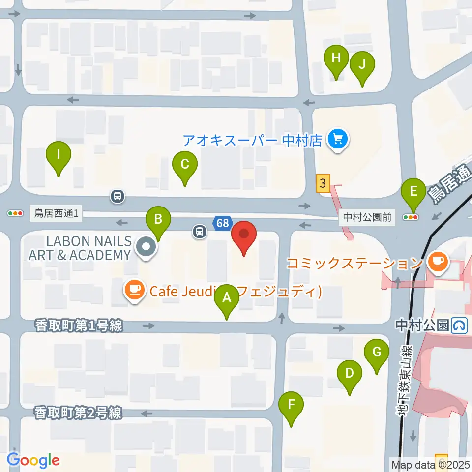 スタジオ・フィオリーレ周辺の駐車場・コインパーキング一覧地図