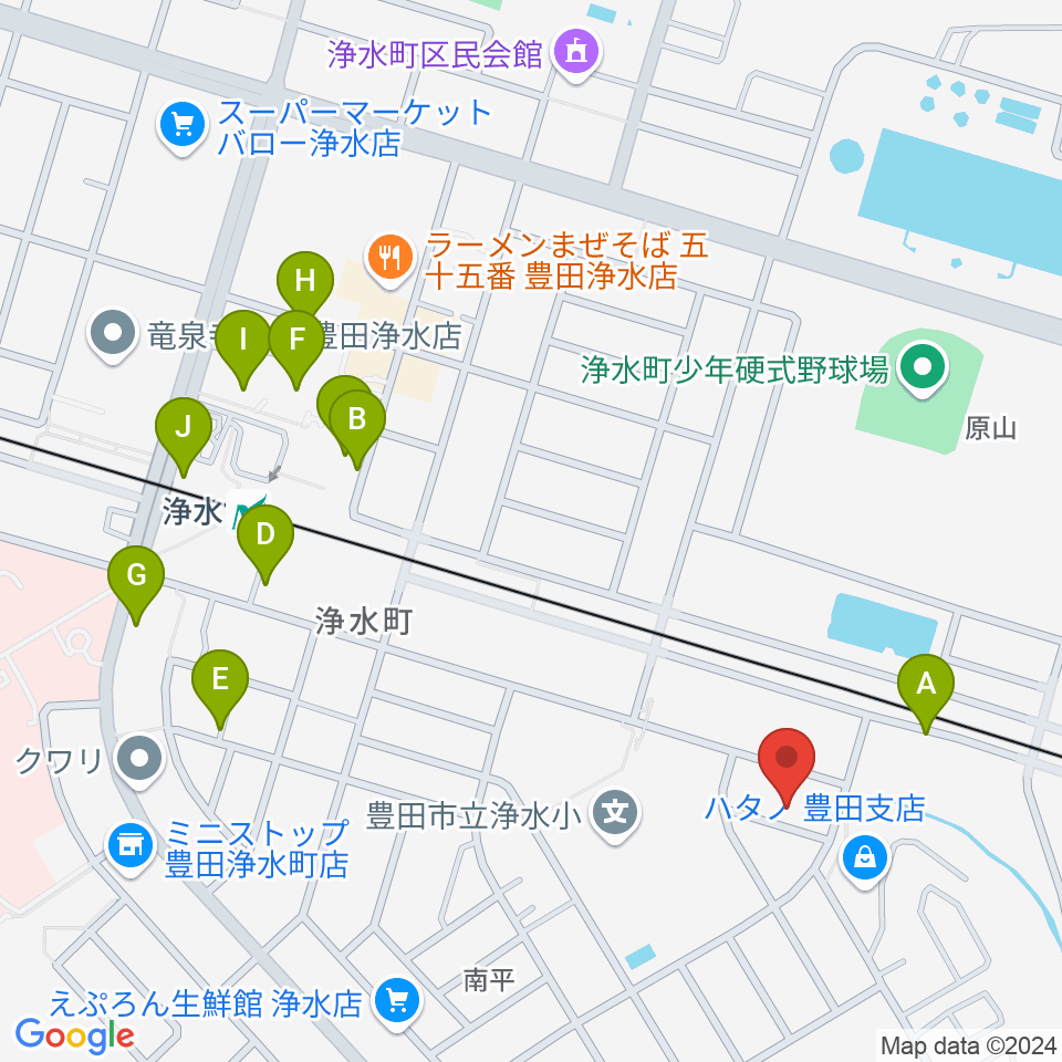 ピアチェーレ周辺の駐車場・コインパーキング一覧地図