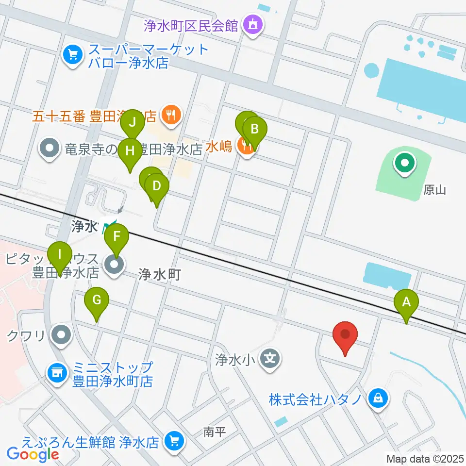 ピアチェーレ周辺の駐車場・コインパーキング一覧地図