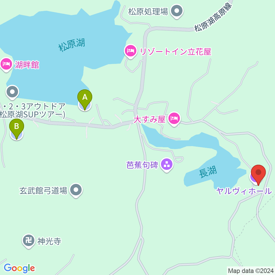 小海町音楽堂 ヤルヴィホール周辺の駐車場・コインパーキング一覧地図