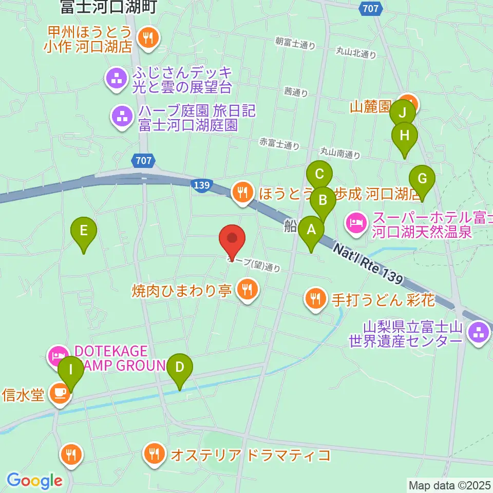FMふじやま周辺の駐車場・コインパーキング一覧地図