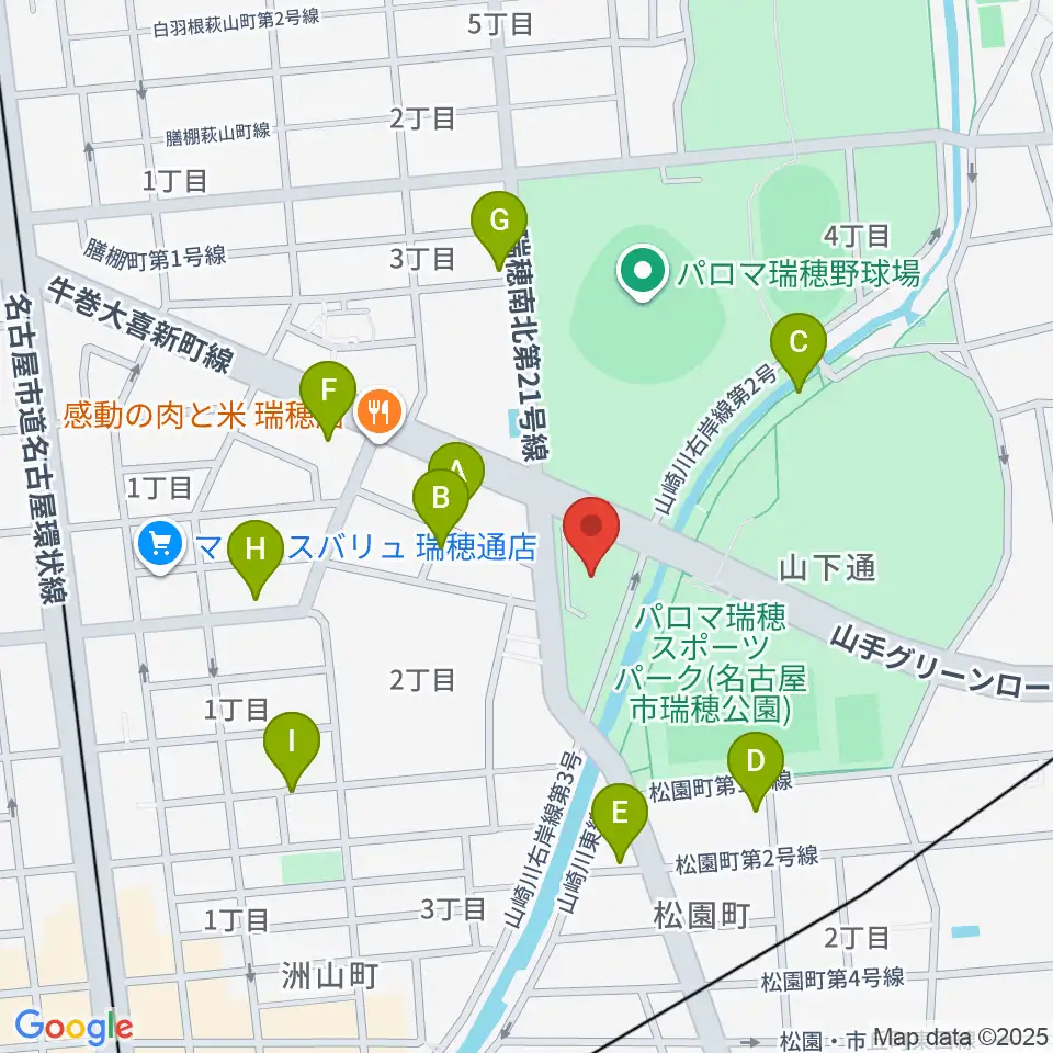 瑞穂文化小劇場周辺の駐車場・コインパーキング一覧地図