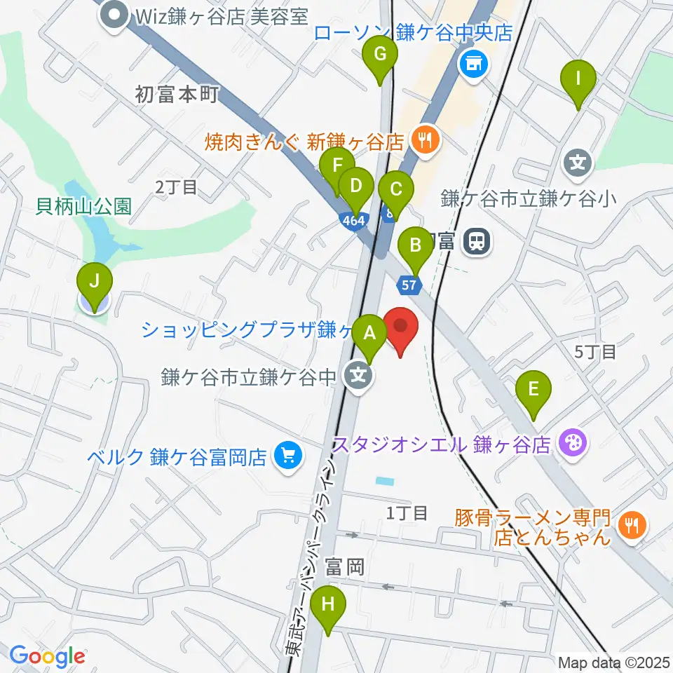 きらり鎌ケ谷市民会館・きらりホール周辺の駐車場・コインパーキング一覧地図