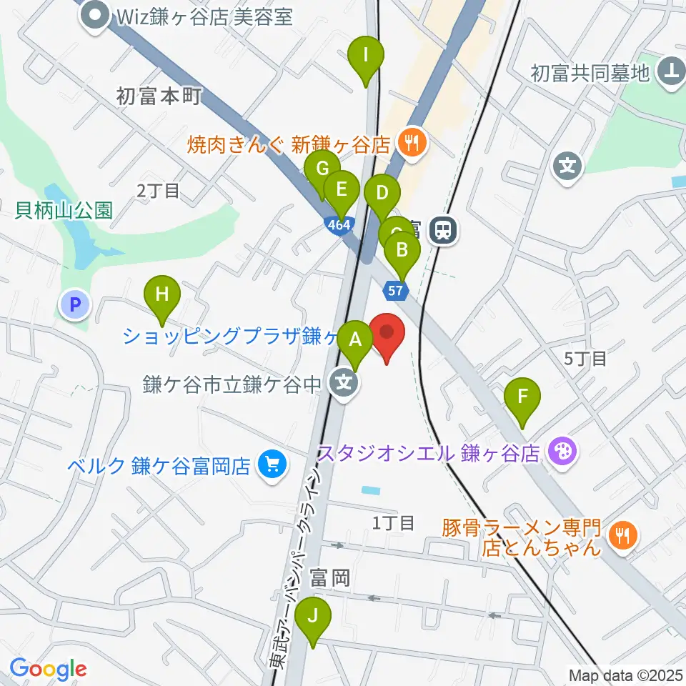 きらり鎌ケ谷市民会館・きらりホール周辺の駐車場・コインパーキング一覧地図