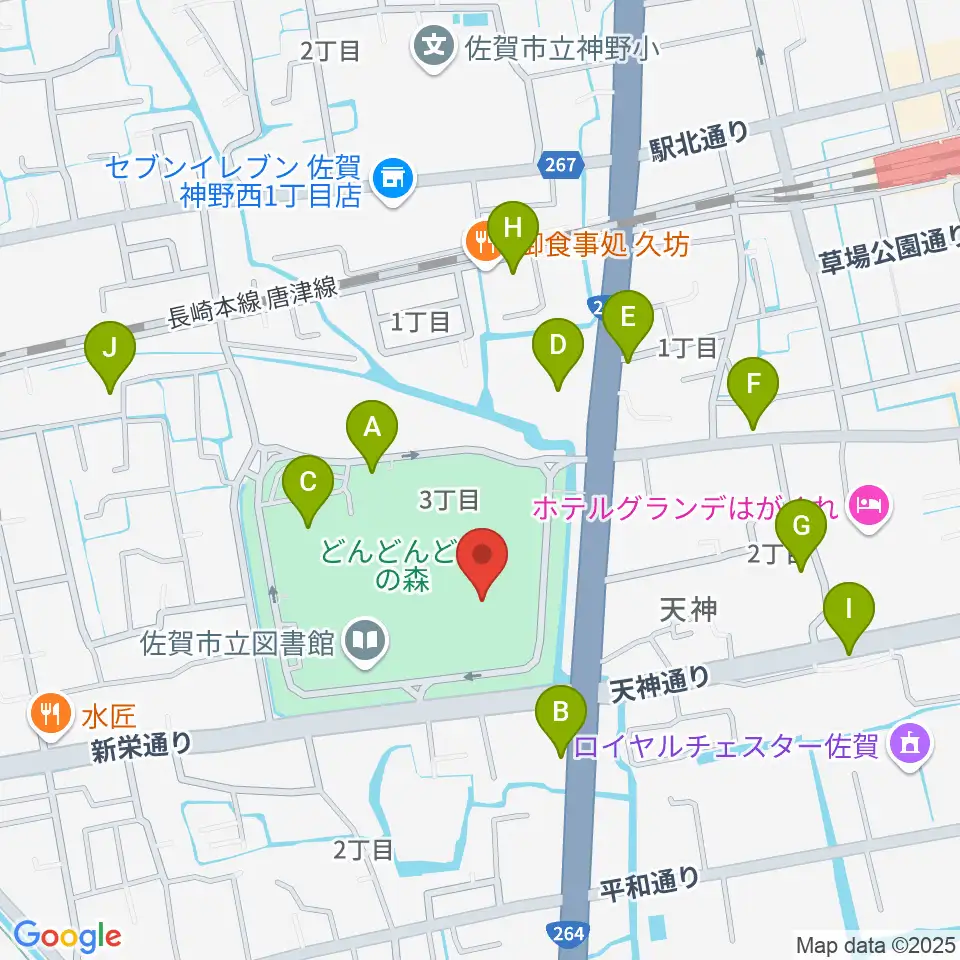 アバンセ周辺の駐車場・コインパーキング一覧地図