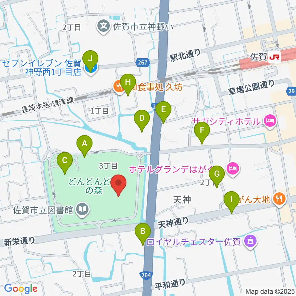 アバンセ周辺の駐車場・コインパーキング一覧地図
