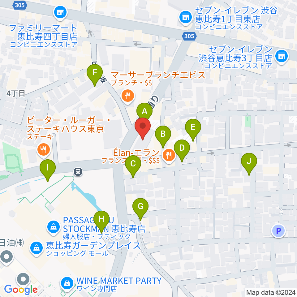 日仏会館ホール周辺の駐車場・コインパーキング一覧地図