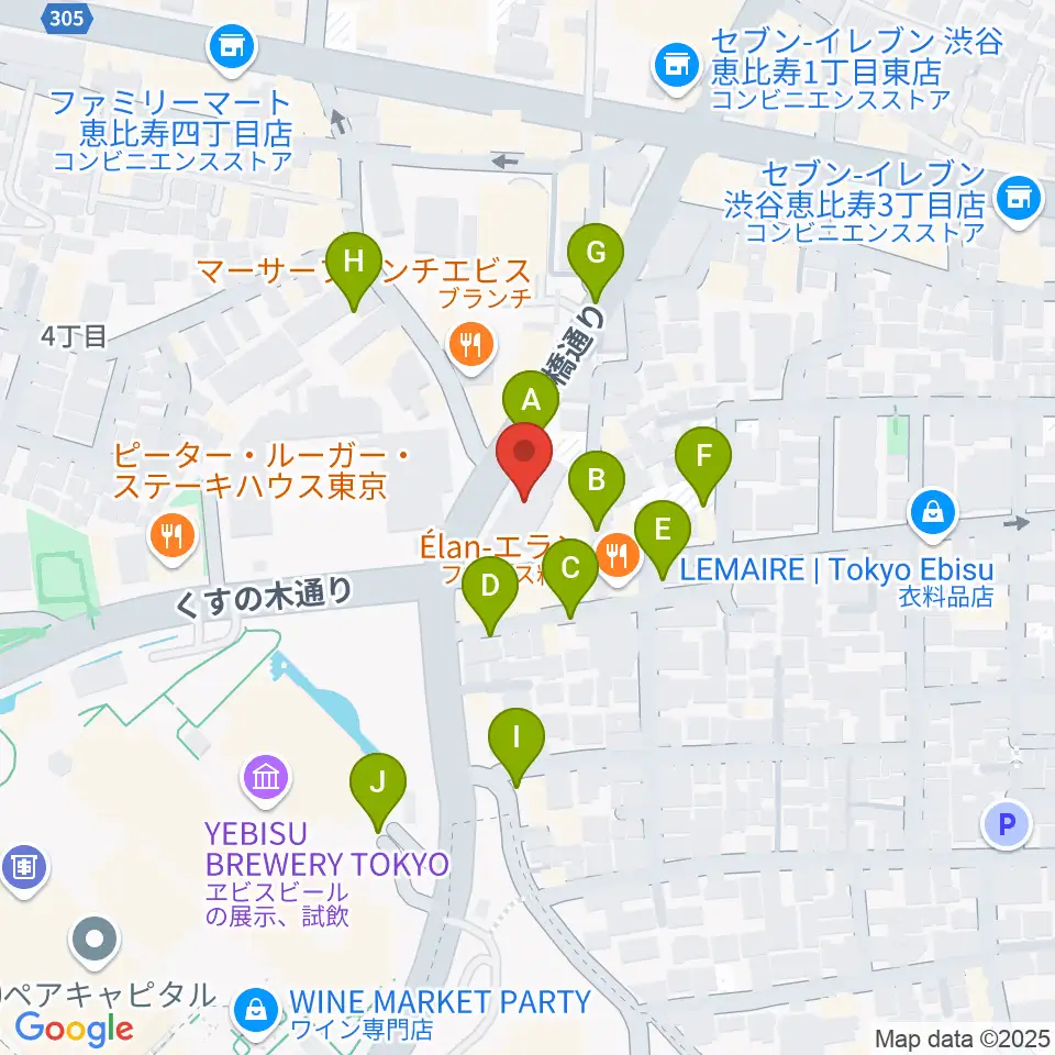 日仏会館ホール周辺の駐車場・コインパーキング一覧地図