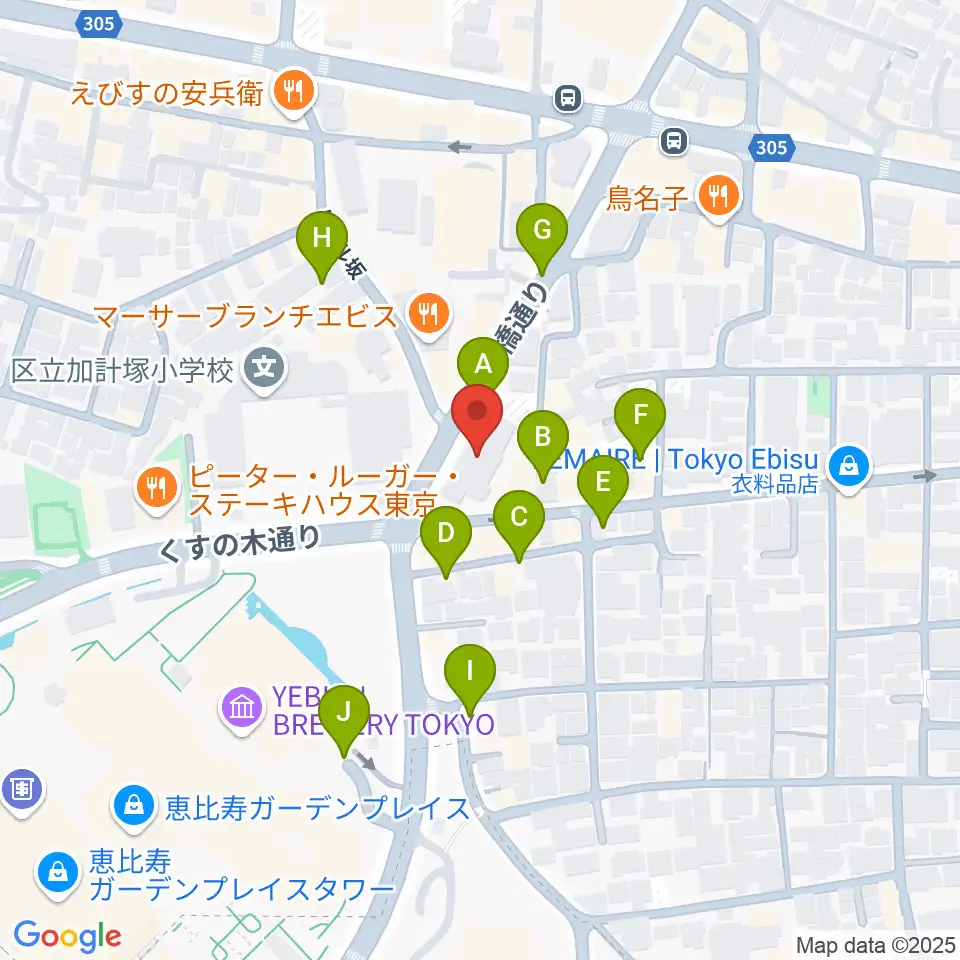 日仏会館ホール周辺の駐車場・コインパーキング一覧地図