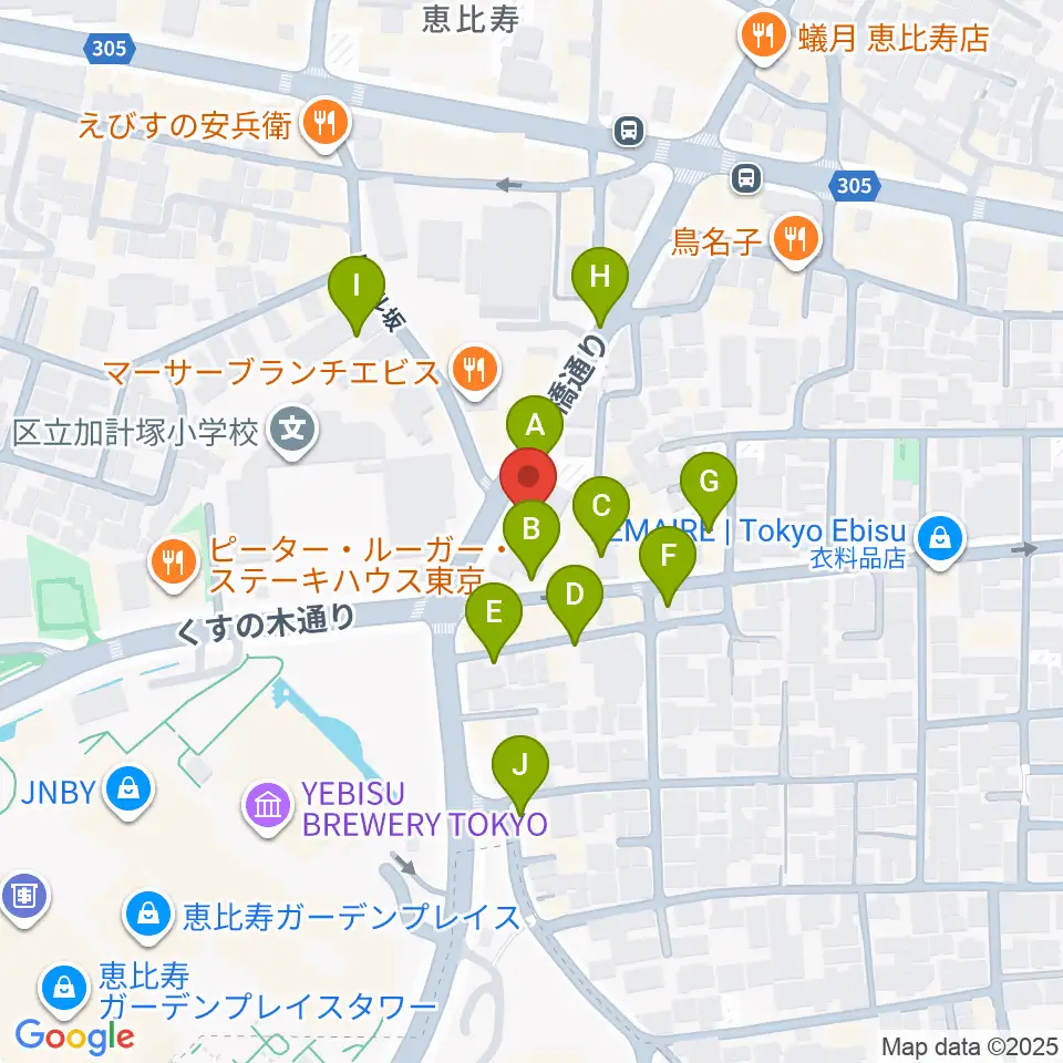 日仏会館ホール周辺の駐車場・コインパーキング一覧地図