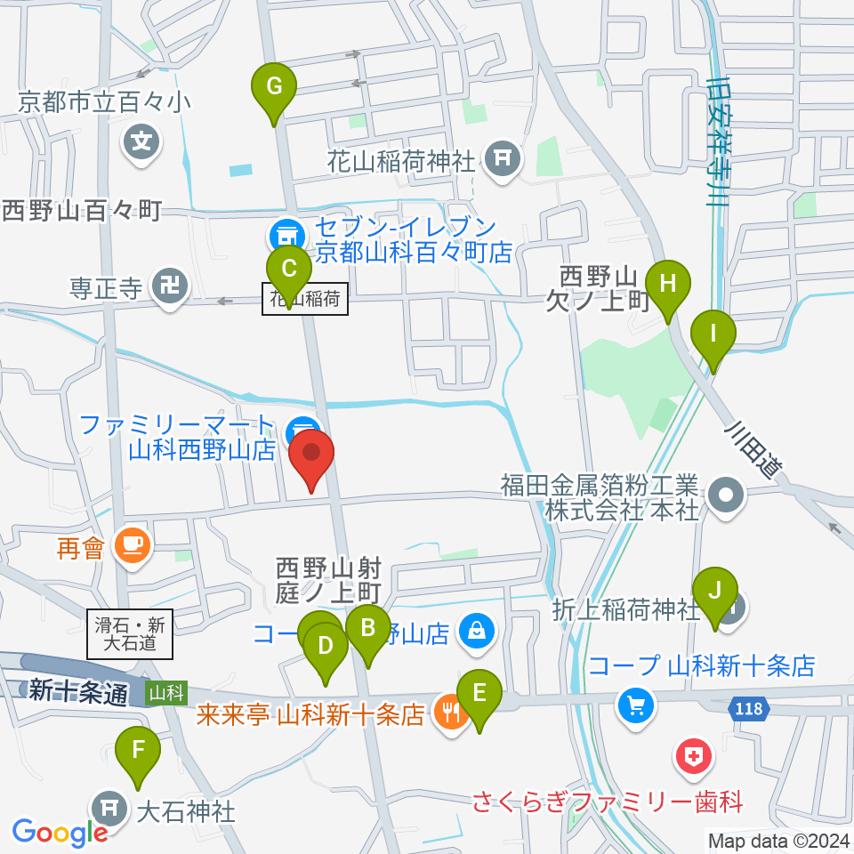 森田ピアノ工房周辺の駐車場・コインパーキング一覧地図