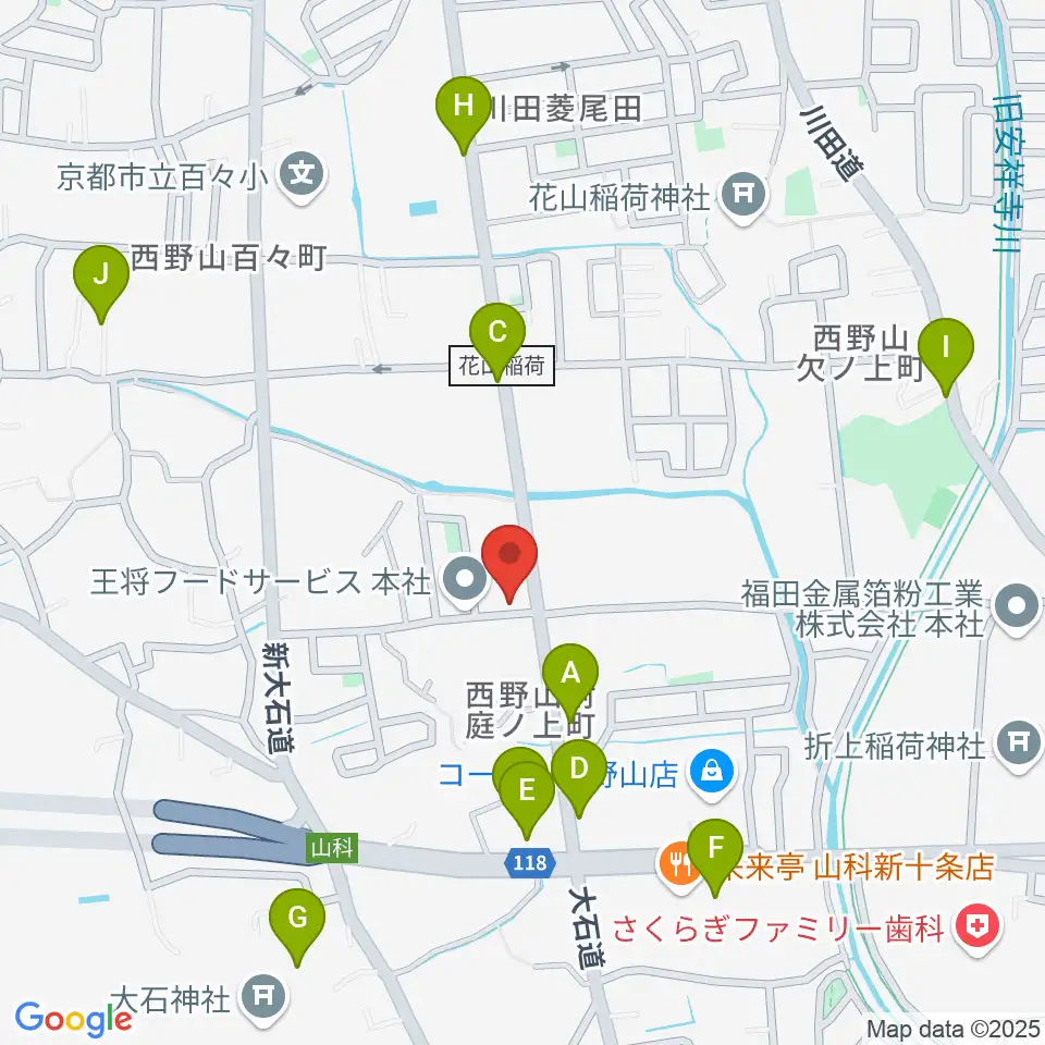 森田ピアノ工房周辺の駐車場・コインパーキング一覧地図
