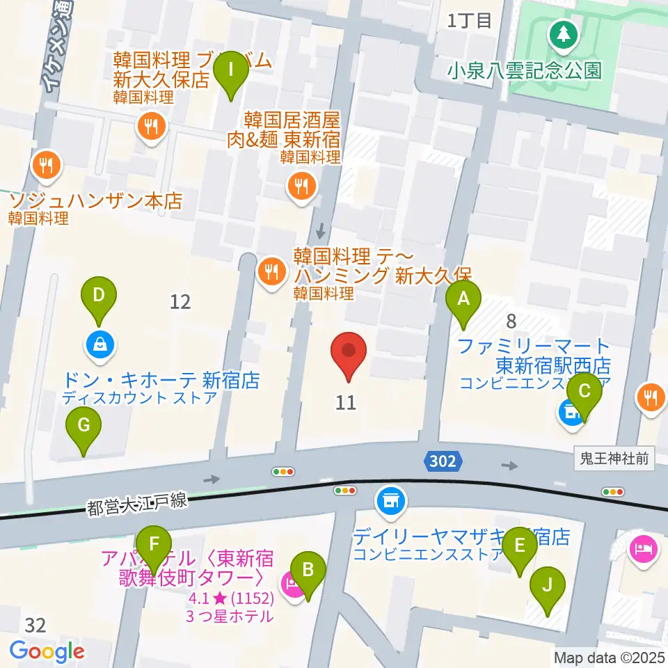 代アニLIVEステーション周辺の駐車場・コインパーキング一覧地図