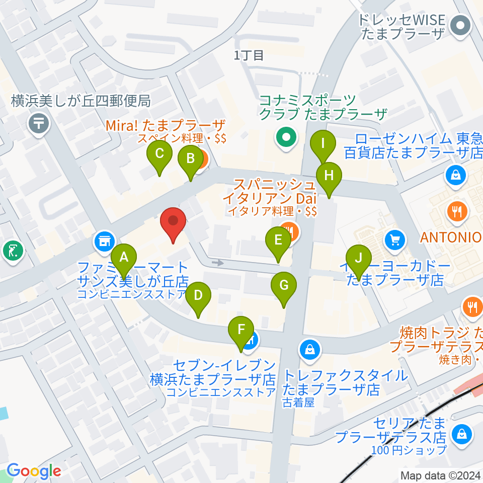 岡村考二フルート教室周辺の駐車場・コインパーキング一覧地図