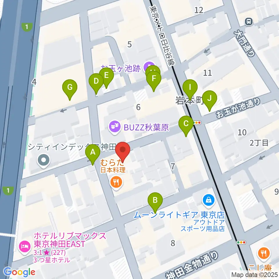モリダイラ楽器 M's Space周辺の駐車場・コインパーキング一覧地図