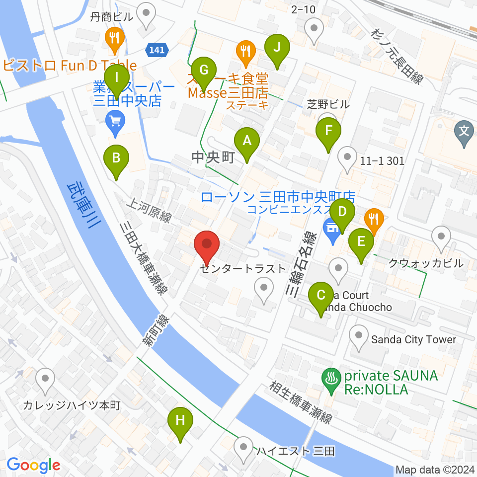 平瀬楽器周辺の駐車場・コインパーキング一覧地図