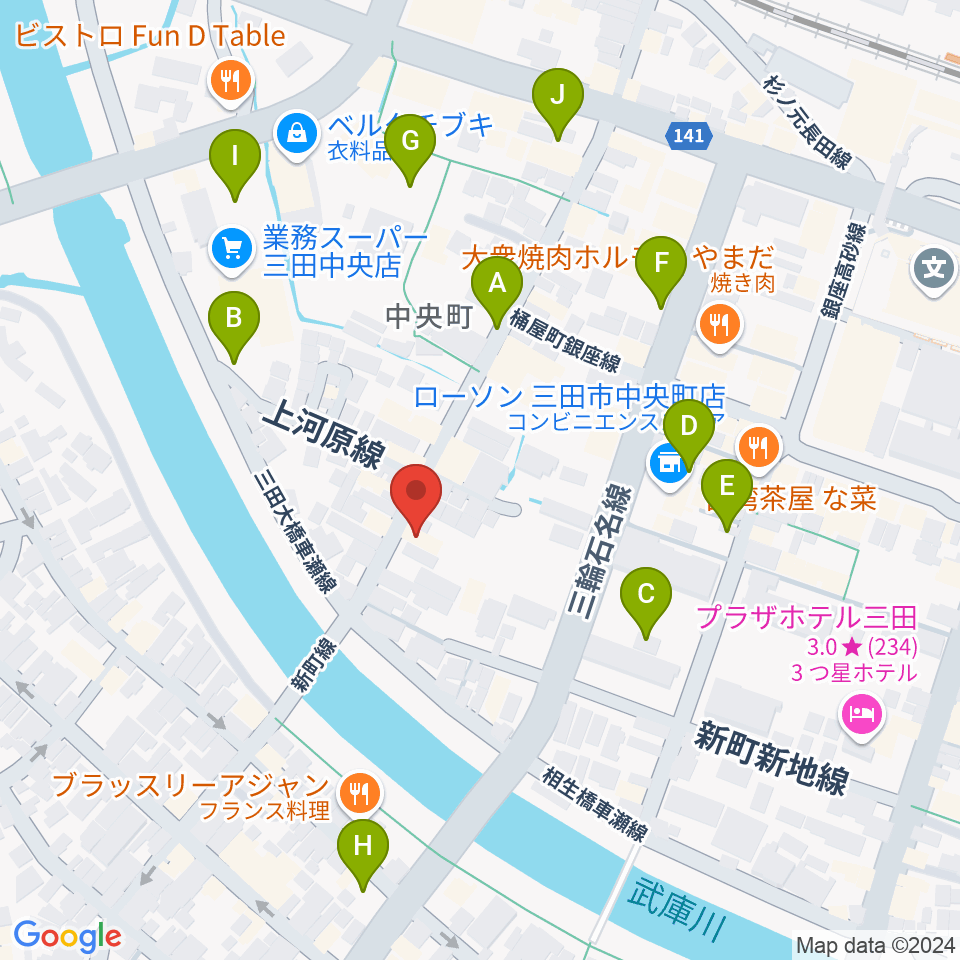 平瀬楽器周辺の駐車場・コインパーキング一覧地図