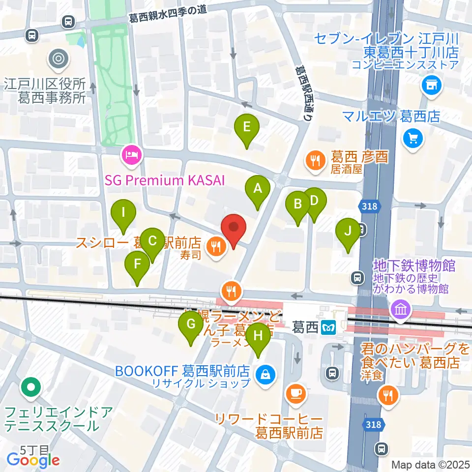 リンキーディンク葛西店周辺の駐車場・コインパーキング一覧地図