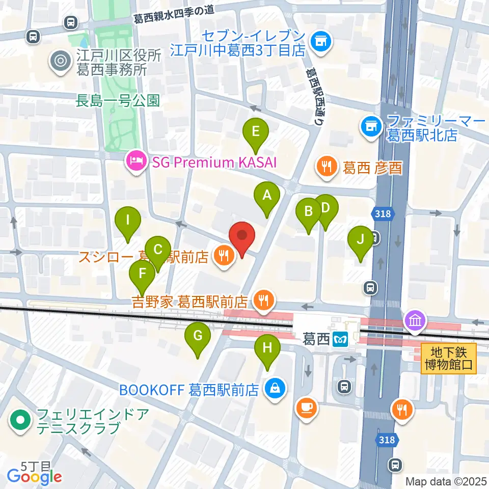 リンキーディンク葛西店周辺の駐車場・コインパーキング一覧地図