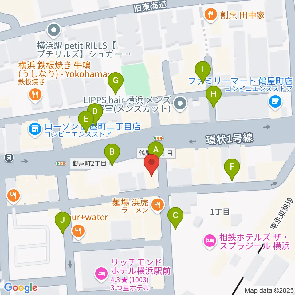 クラウドナインスタジオ 横浜北口店周辺の駐車場・コインパーキング一覧地図