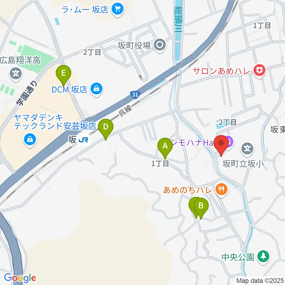 シモハナホール周辺の駐車場・コインパーキング一覧地図