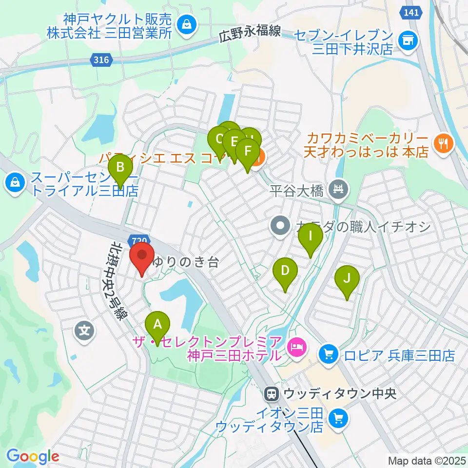 リーフホール周辺の駐車場・コインパーキング一覧地図