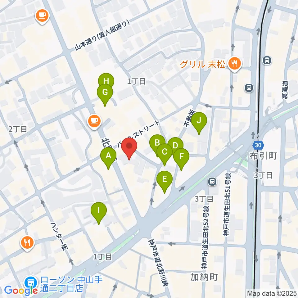 神戸ミッドナイトサン周辺の駐車場・コインパーキング一覧地図