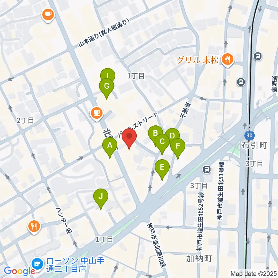 神戸ミッドナイトサン周辺の駐車場・コインパーキング一覧地図