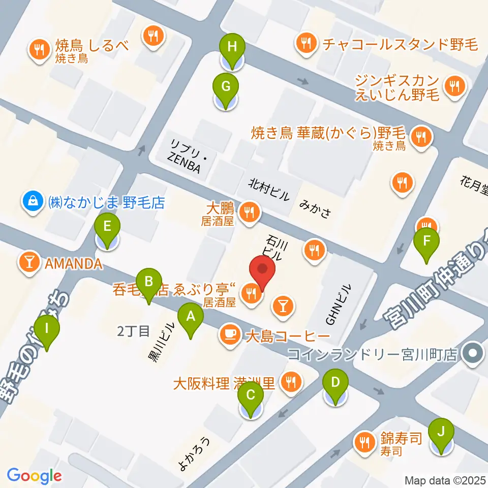 Jazz Spot DOLPHY周辺の駐車場・コインパーキング一覧地図