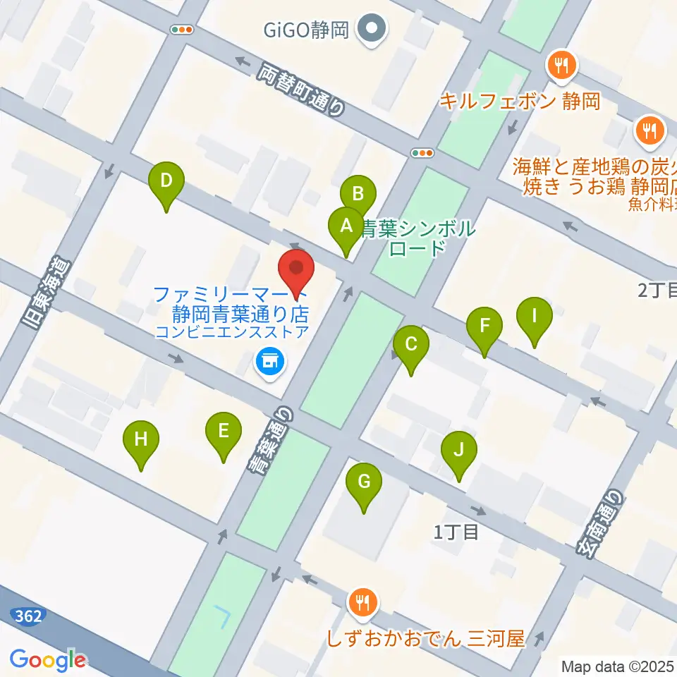 江崎ホール周辺の駐車場・コインパーキング一覧地図