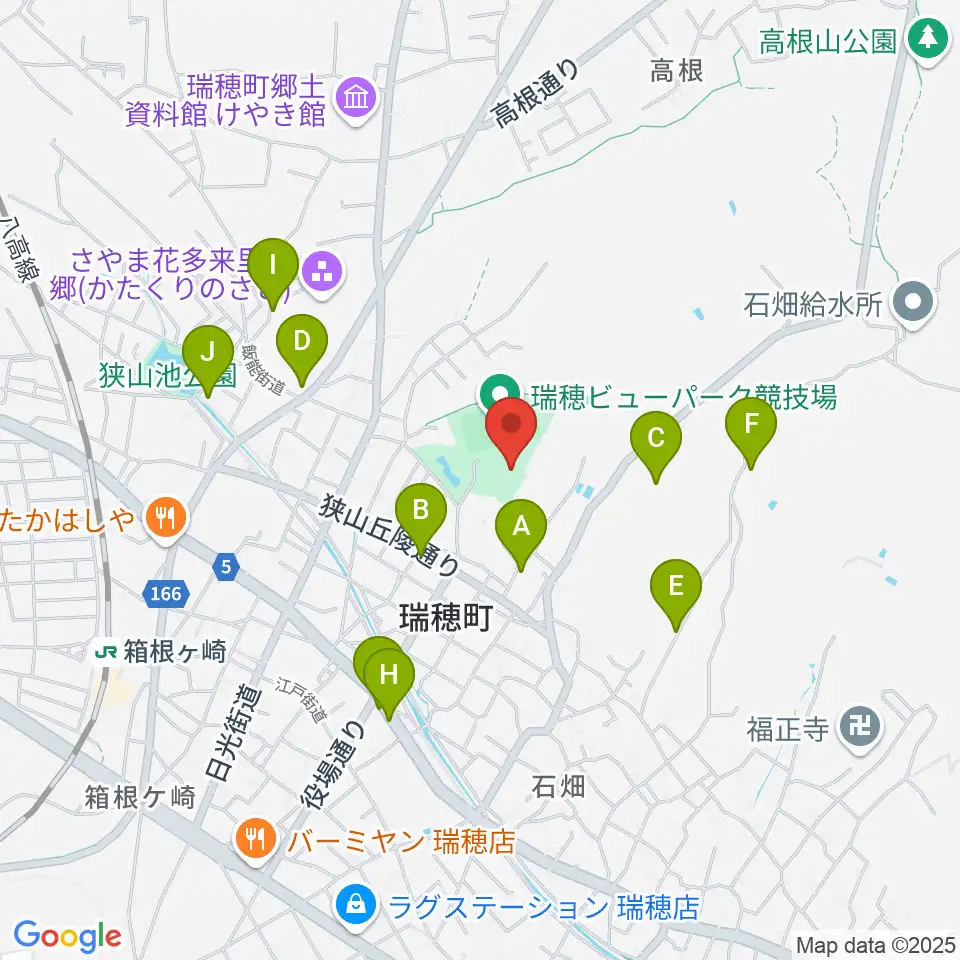 瑞穂ビューパーク・スカイホール周辺の駐車場・コインパーキング一覧地図
