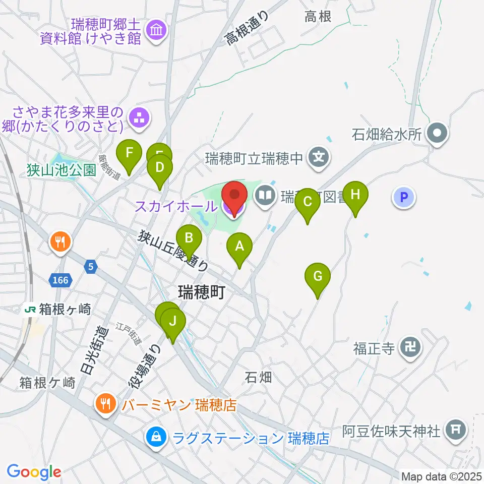瑞穂ビューパーク・スカイホール周辺の駐車場・コインパーキング一覧地図